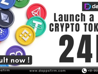 Launch your own token today with Dappsfirms 24-hour turnaround services