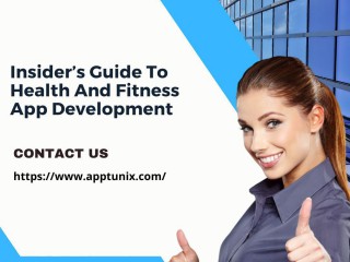 Insiders Guide To Health And Fitness App Development
