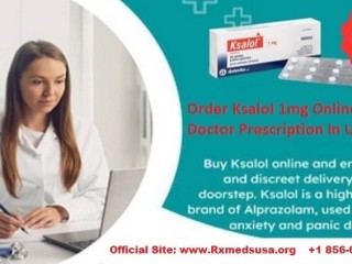 Buy Ksalol 1mg Online | Xanax | Alprazolam | Without Prescripton In US