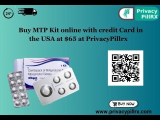 Buy MTP Kit online with credit Card in the USA at $65 at PrivacyPillrx