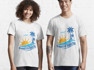 The beach is my Happiest Place Essential T-Shirt