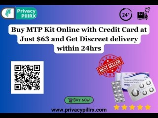Buy MTP Kit Online with Credit Card at Just $63 and Get Discreet delivery within 24hrs