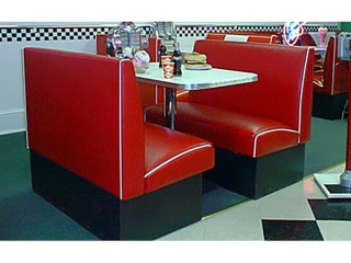 Find our largest selection of retro-styled Custom diner booths for restaurants